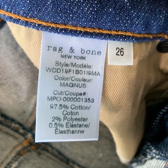 Rag & Bone Denim Hayden in Magnus Indigo Jean Skirt  size 26 - Picture 8 of 8